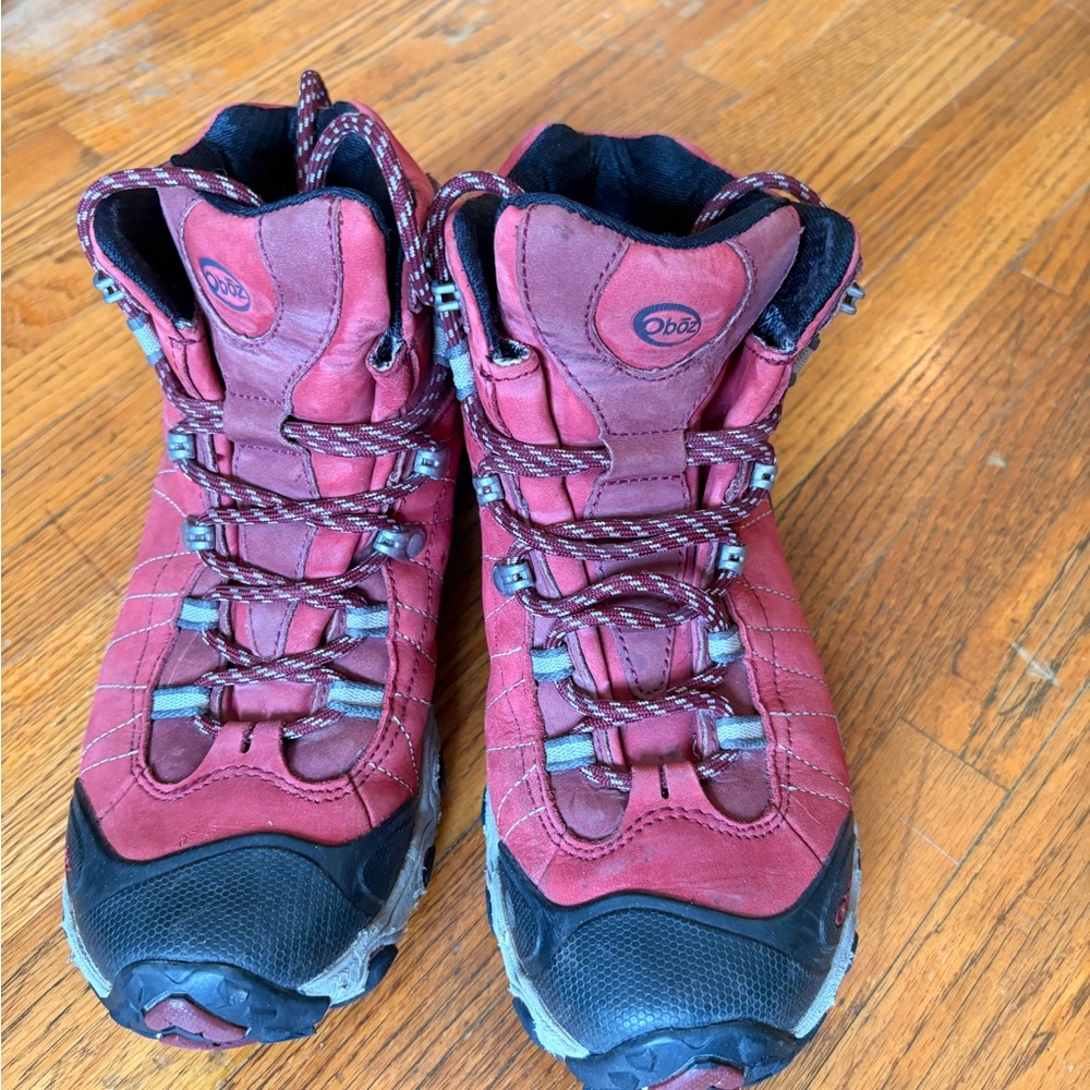 Oboz Women's Red Hiking Boots